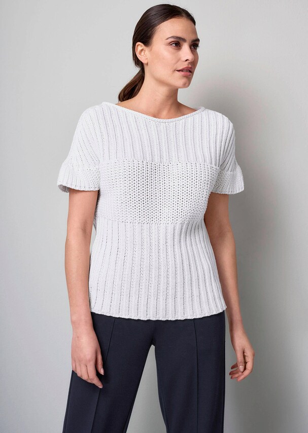 Pullover mit Strukturmix