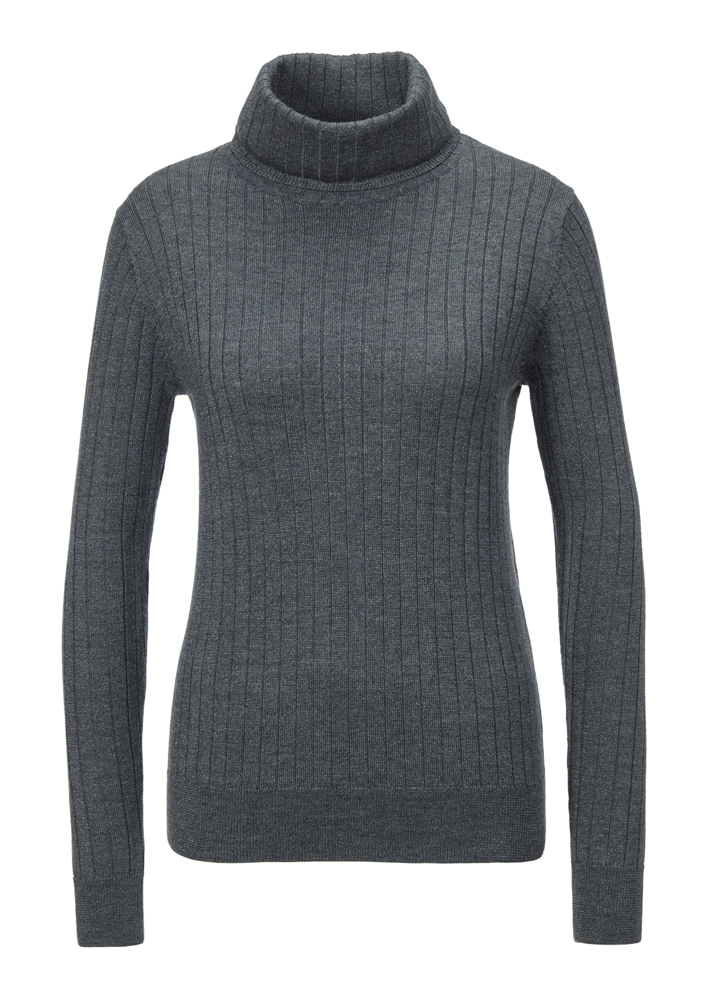 Rollkragenpullover mit Glanzeffekten