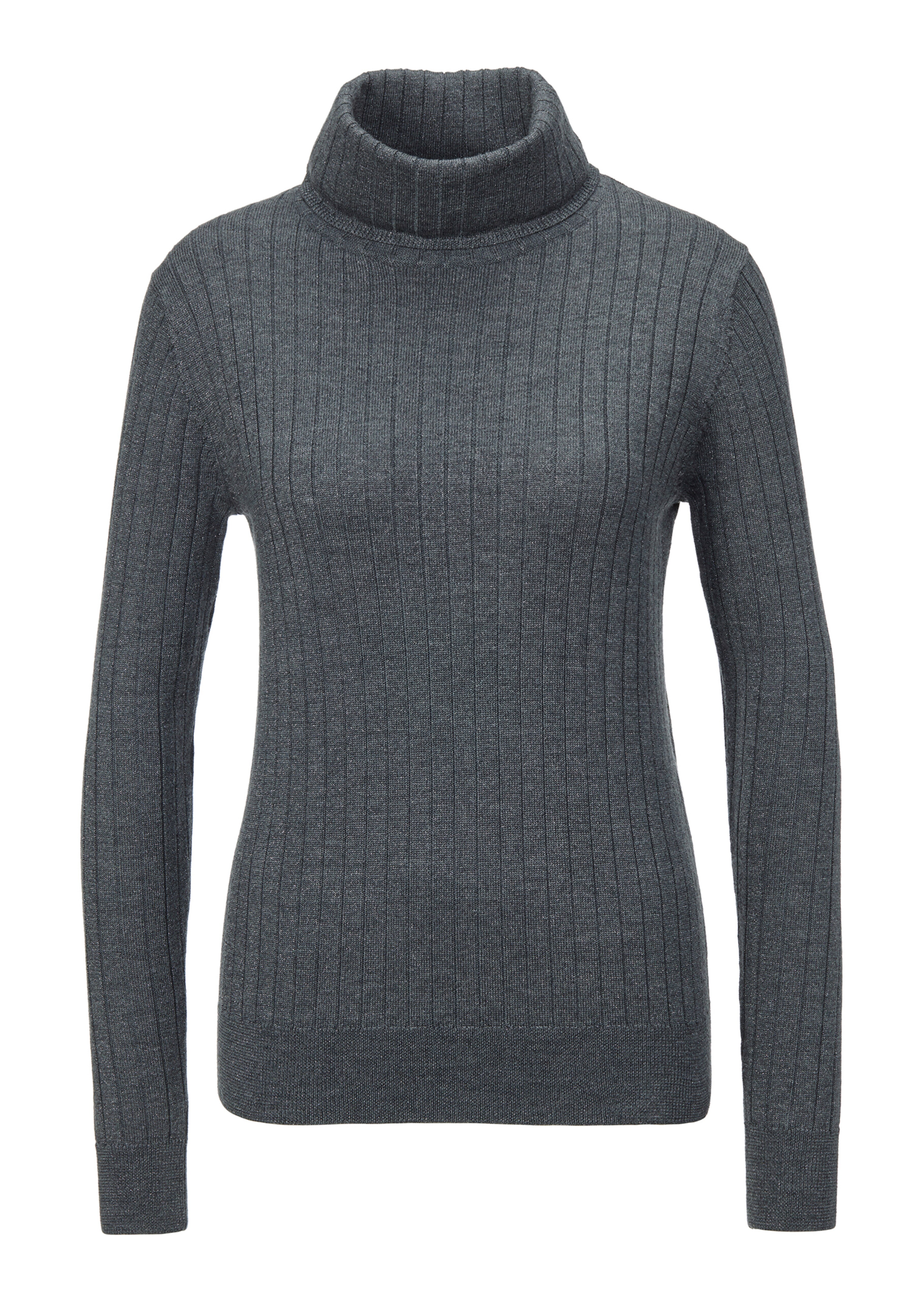 Rollkragenpullover mit Glanzeffekten