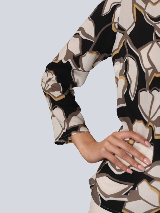 Bluse mit Allover Print