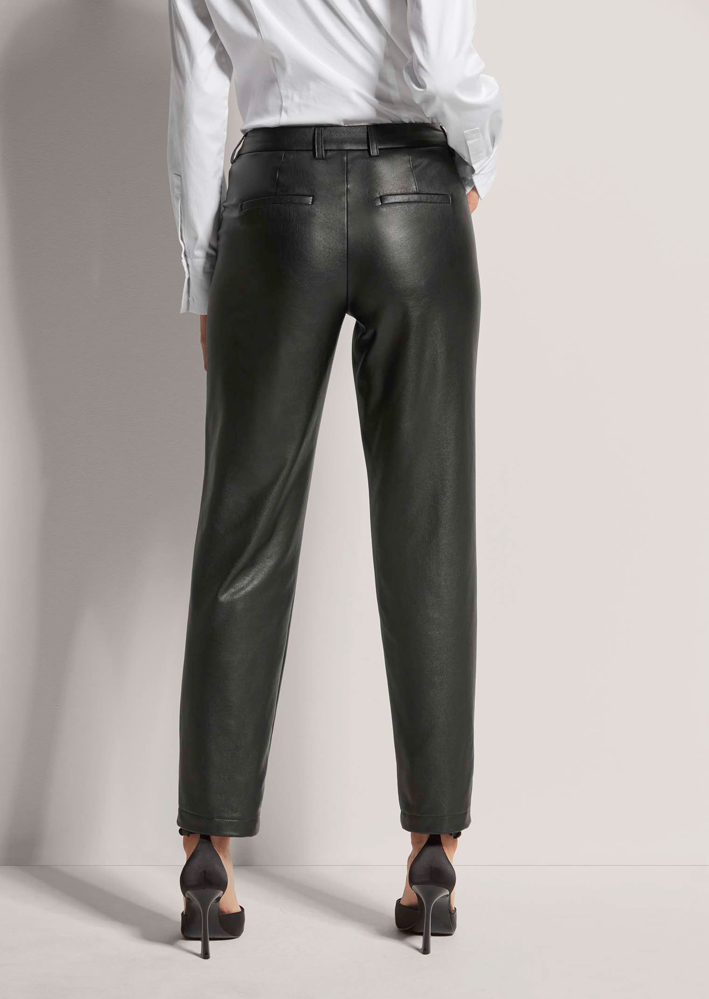 Pantalon Noir Imitation Cuir Mat Fashion - Taille 44/46 Femme - Neuf Avec étiquettes