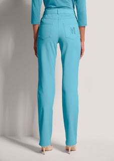 Jean M jambe droite avec imprimé logo thumbnail 3