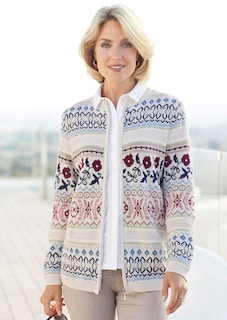 Liebenswerte Strickjacke mit Ajourmuster thumbnail 5