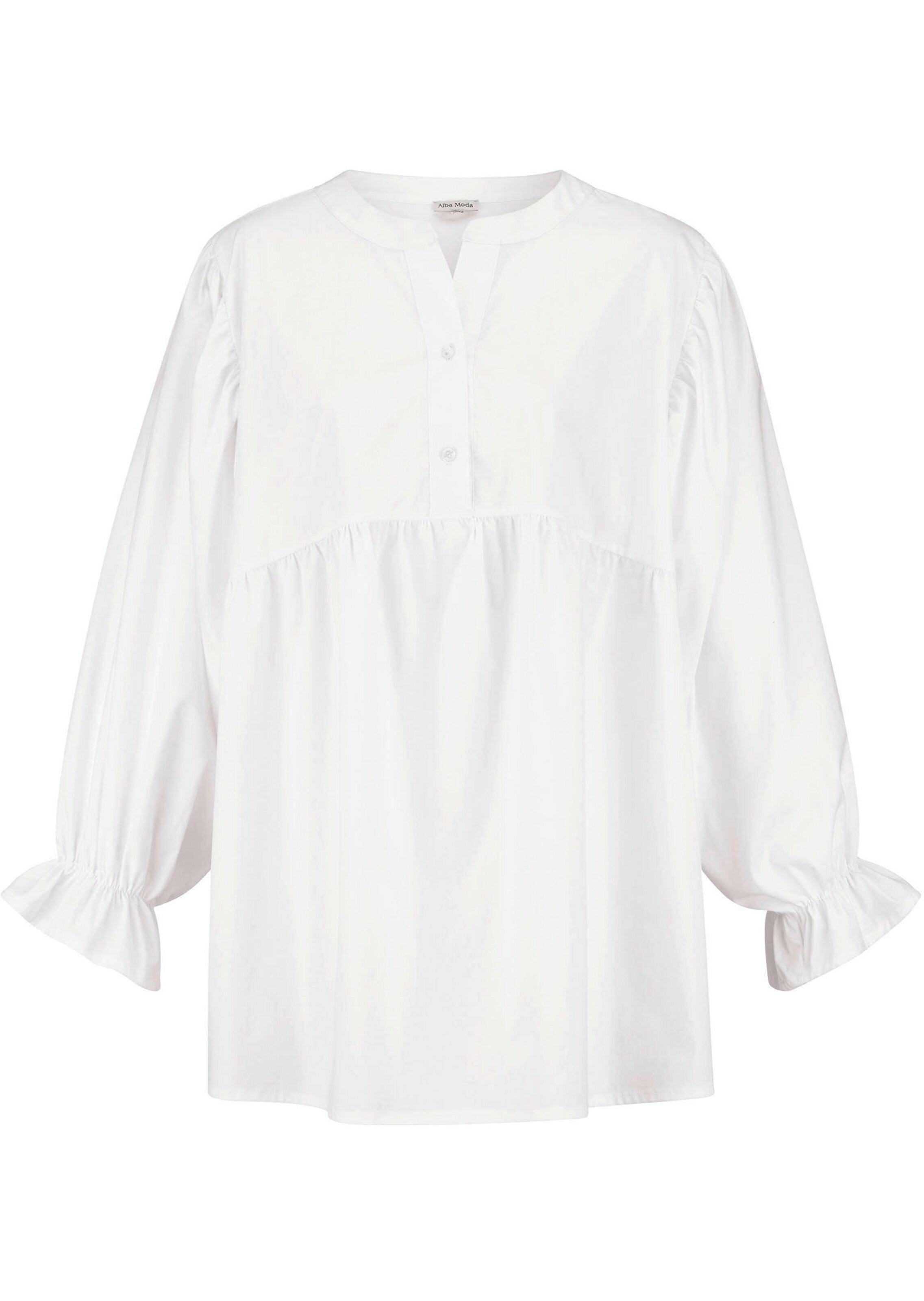 Popelinebluse mit Stehkragen 5