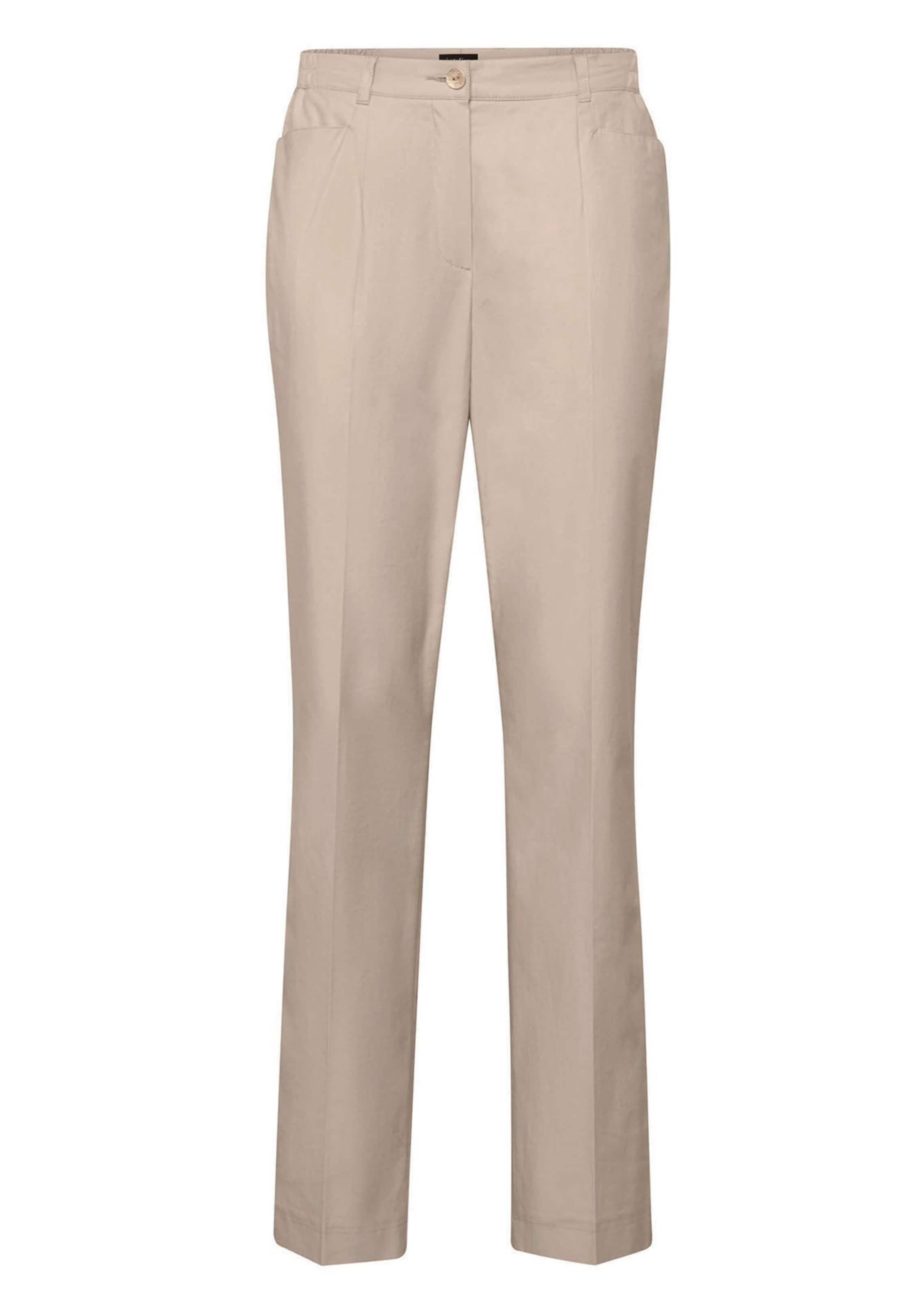 Pantalon CARLA en coton Pima - beige - Gr. 50 de Goldner Fashion