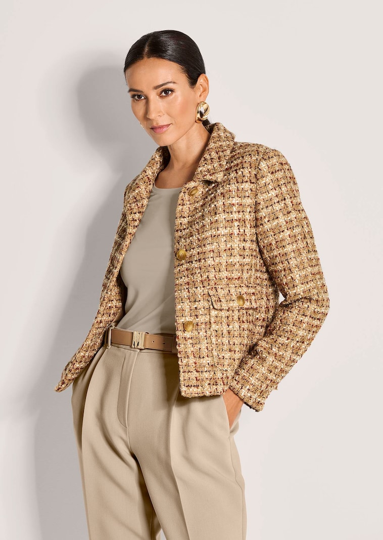 Tweed-Blazer in modischer Kurzform