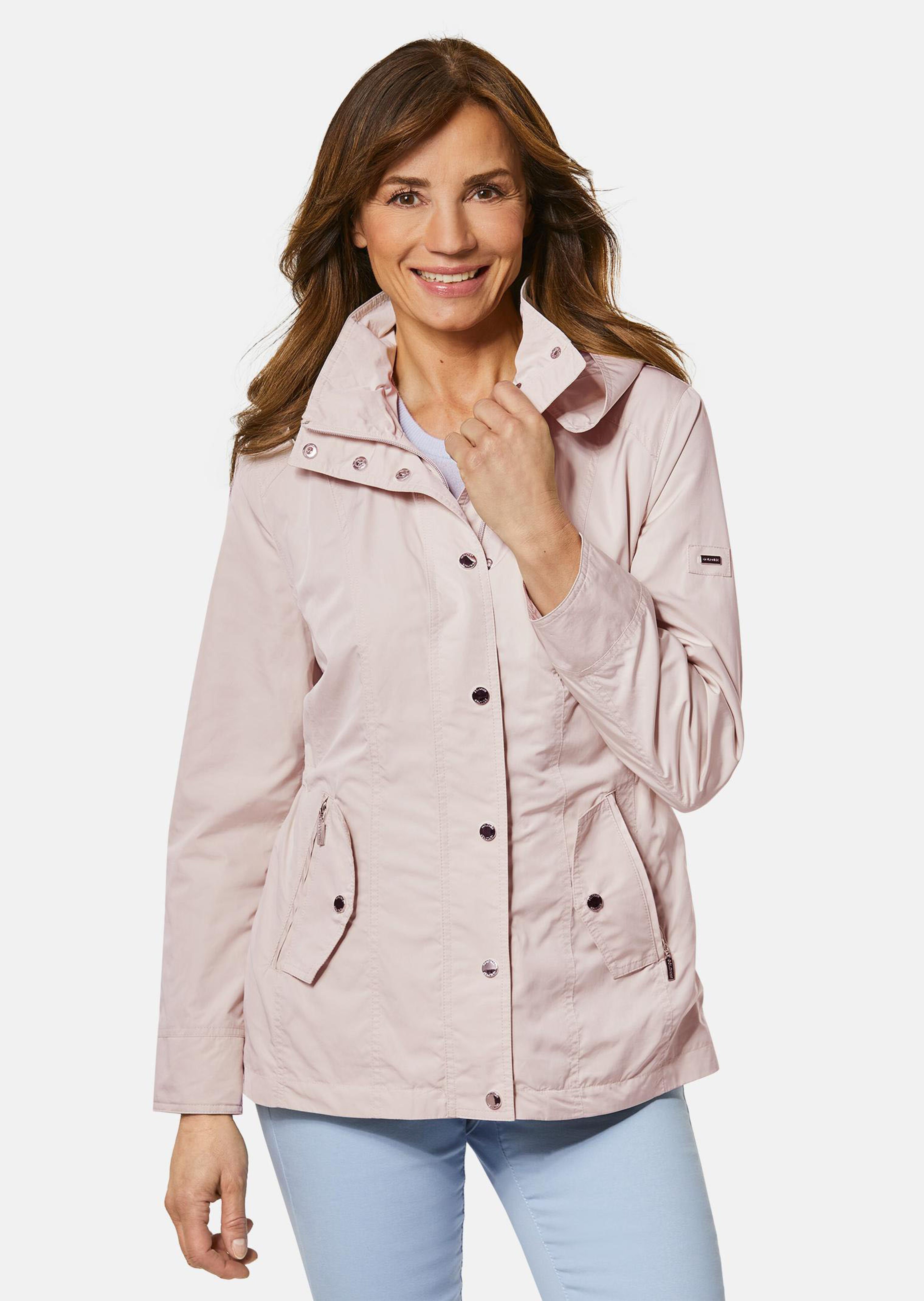Leichte Jacke in glänzender Optik