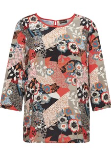 Ausdrucksstarke Bluse mit Blumendruck thumbnail 2