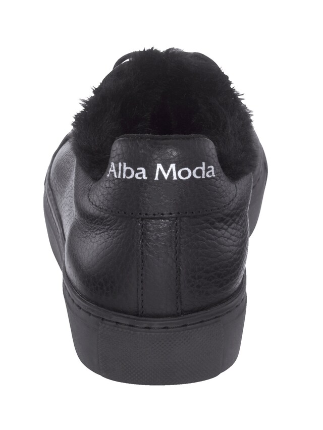 Sneaker mit modischem Fellimitatbesatz 4