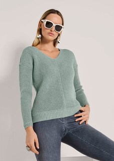 Langarm-Pullover mit V-Ausschnitt thumbnail 4