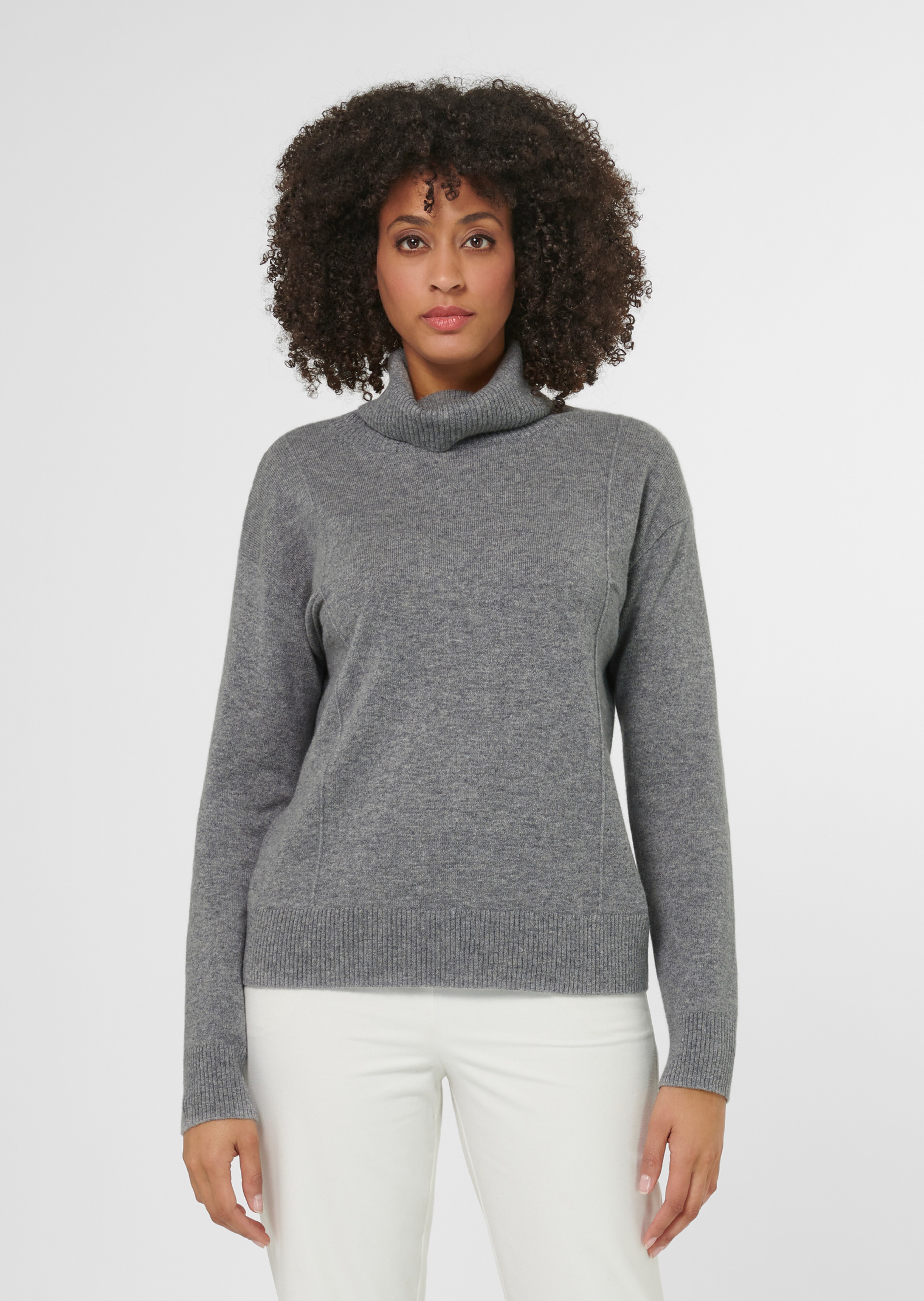 Rollkragen-Pullover aus reinem Kaschmir