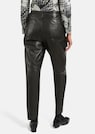 Leather trousers with pleats thumbnail 3