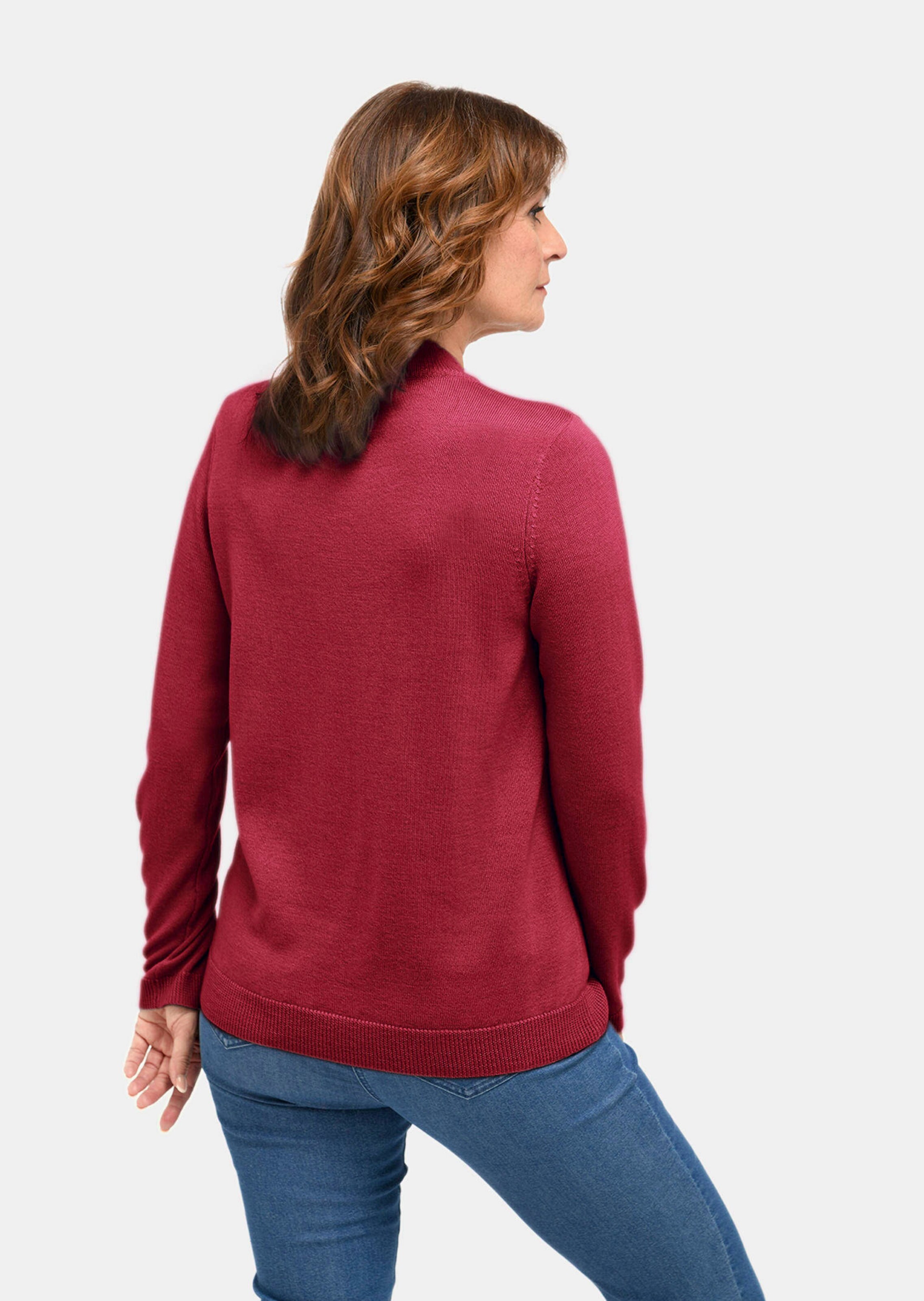 Pull à col droit - rouge foncé - Gr. 26 de Goldner Fashion