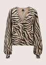 Zebra-patterned cashmere cardigan thumbnail 6