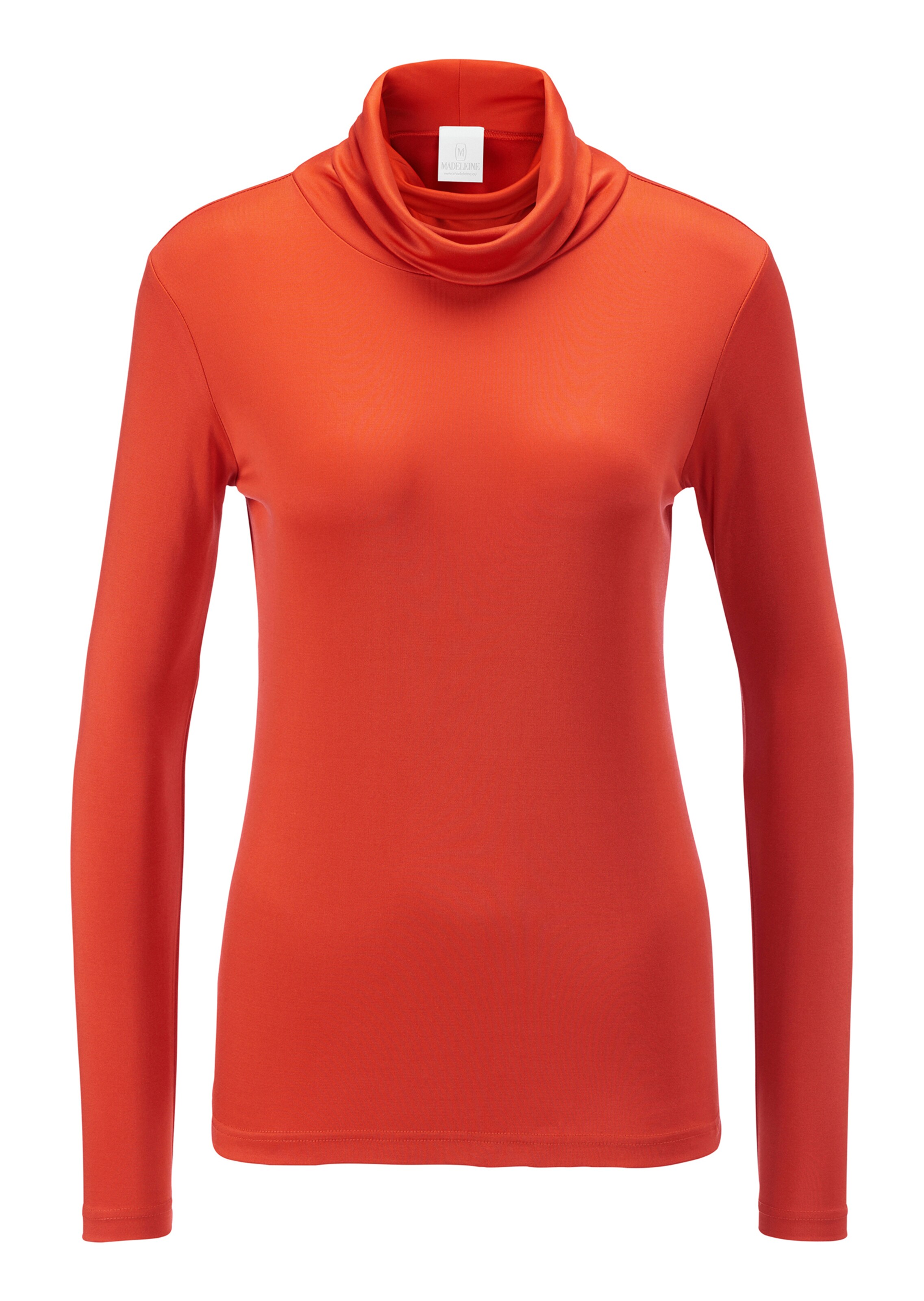 Tailored turtleneck shirt with long sleeves