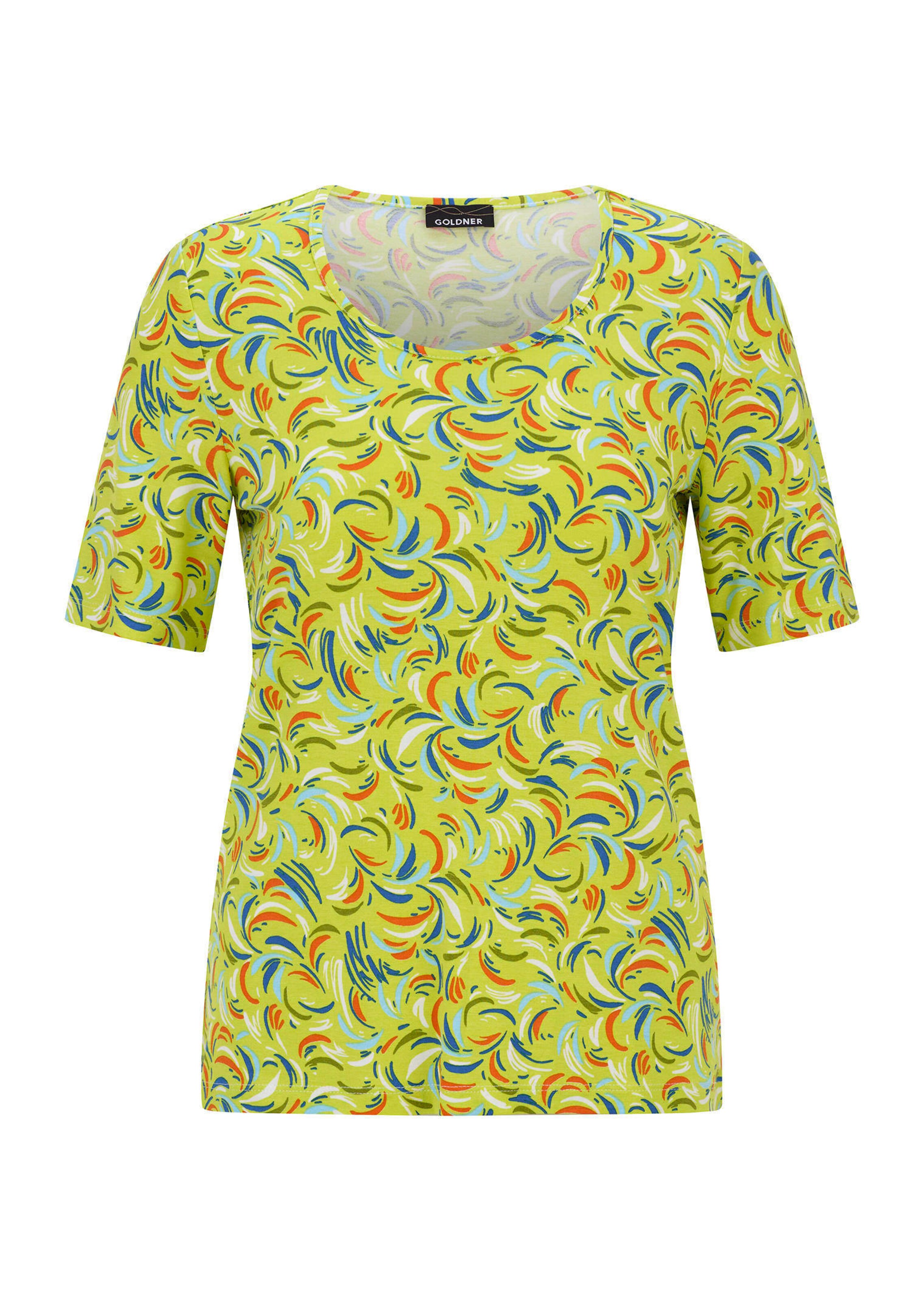 T-shirt en viscose avec un imprimé all-over frais