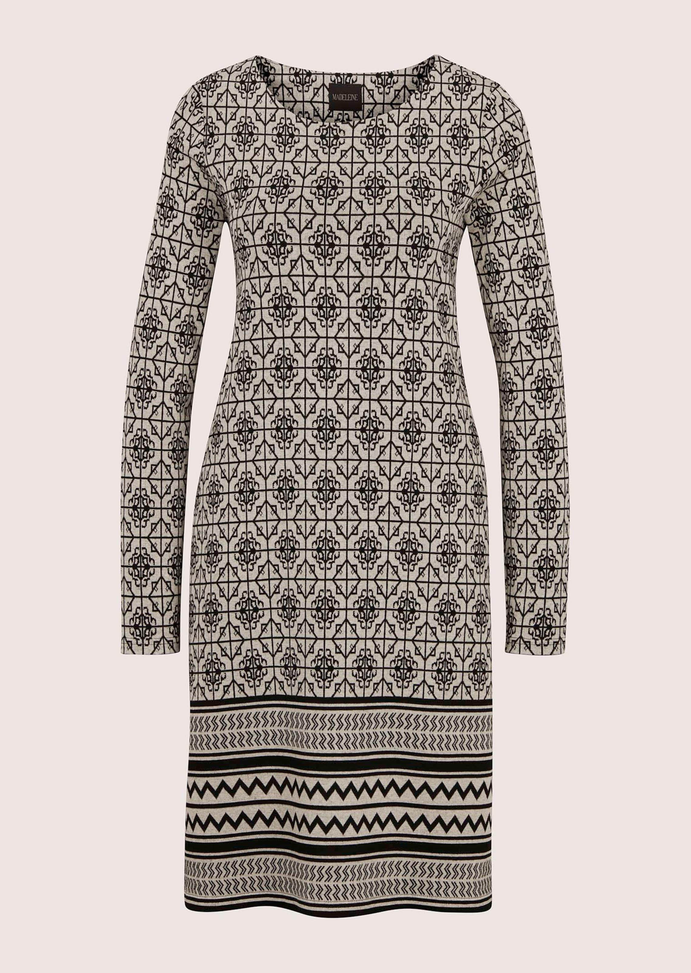 Schmales Kleid mit geometrischem Print