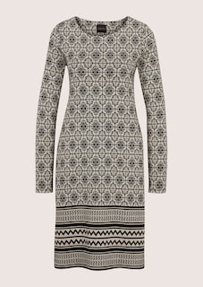 Schmales Kleid mit geometrischem Print thumbnail 6