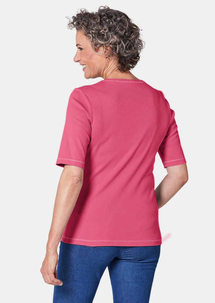 Basic T-Shirt aus reiner Baumwolle