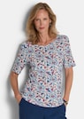 Jersey-Shirt mit U-Boot-Ausschnitt thumbnail 1