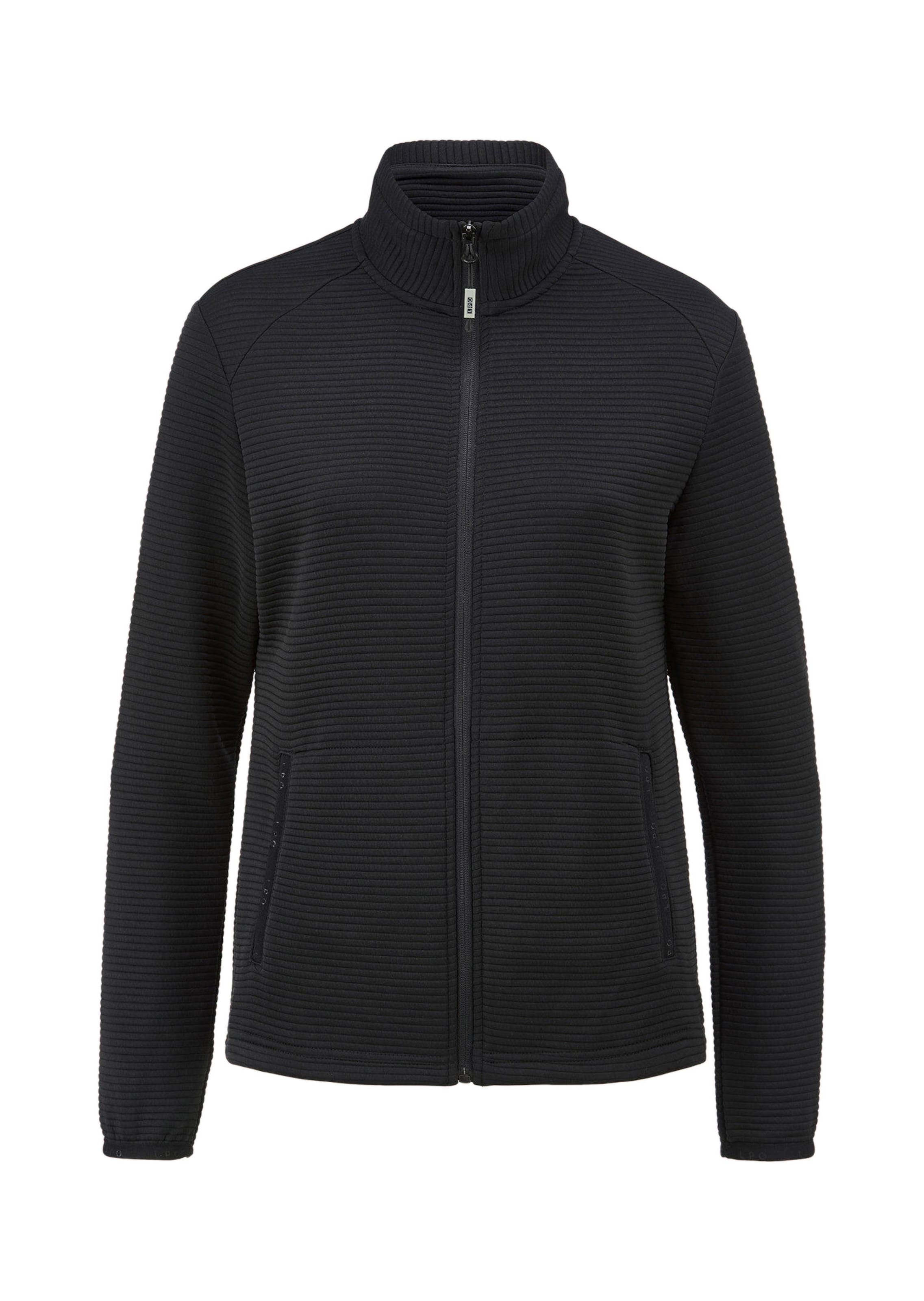 Leichte Freizeitjacke in Querrippenstruktur