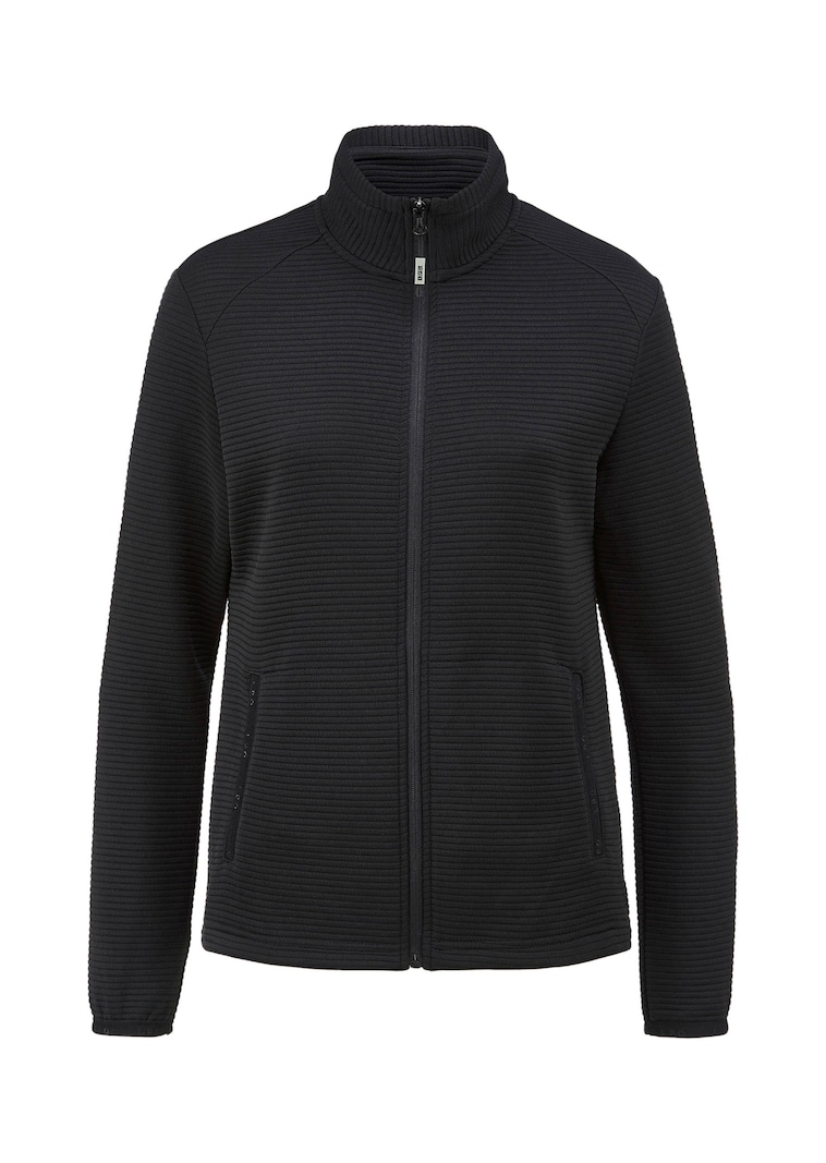Leichte Freizeitjacke in Querrippenstruktur