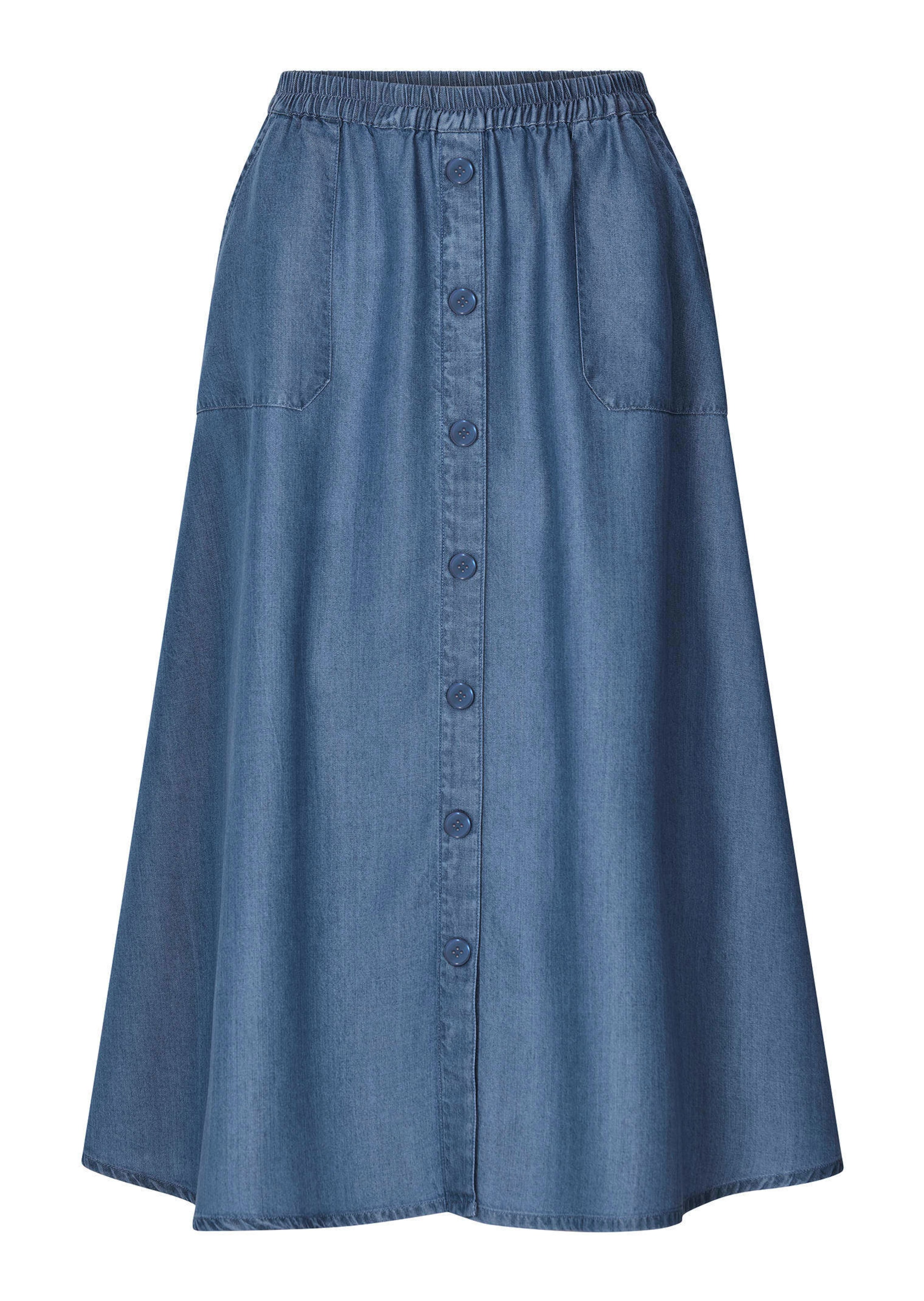 Leichter Tencel-Rock mit Taschen