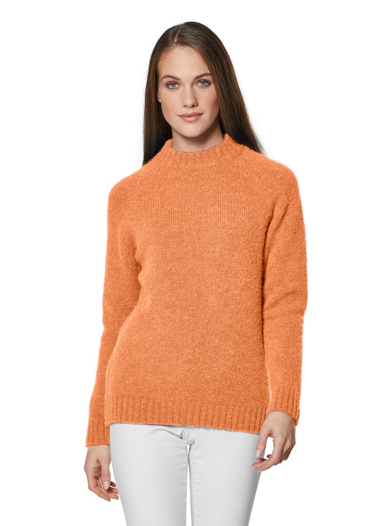 Rundhals-Pullover mit langen Ärmeln