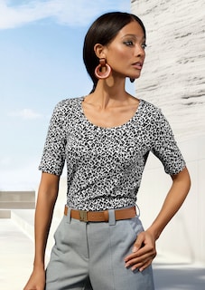 Rundhals-Shirt mit Animalprint thumbnail 7