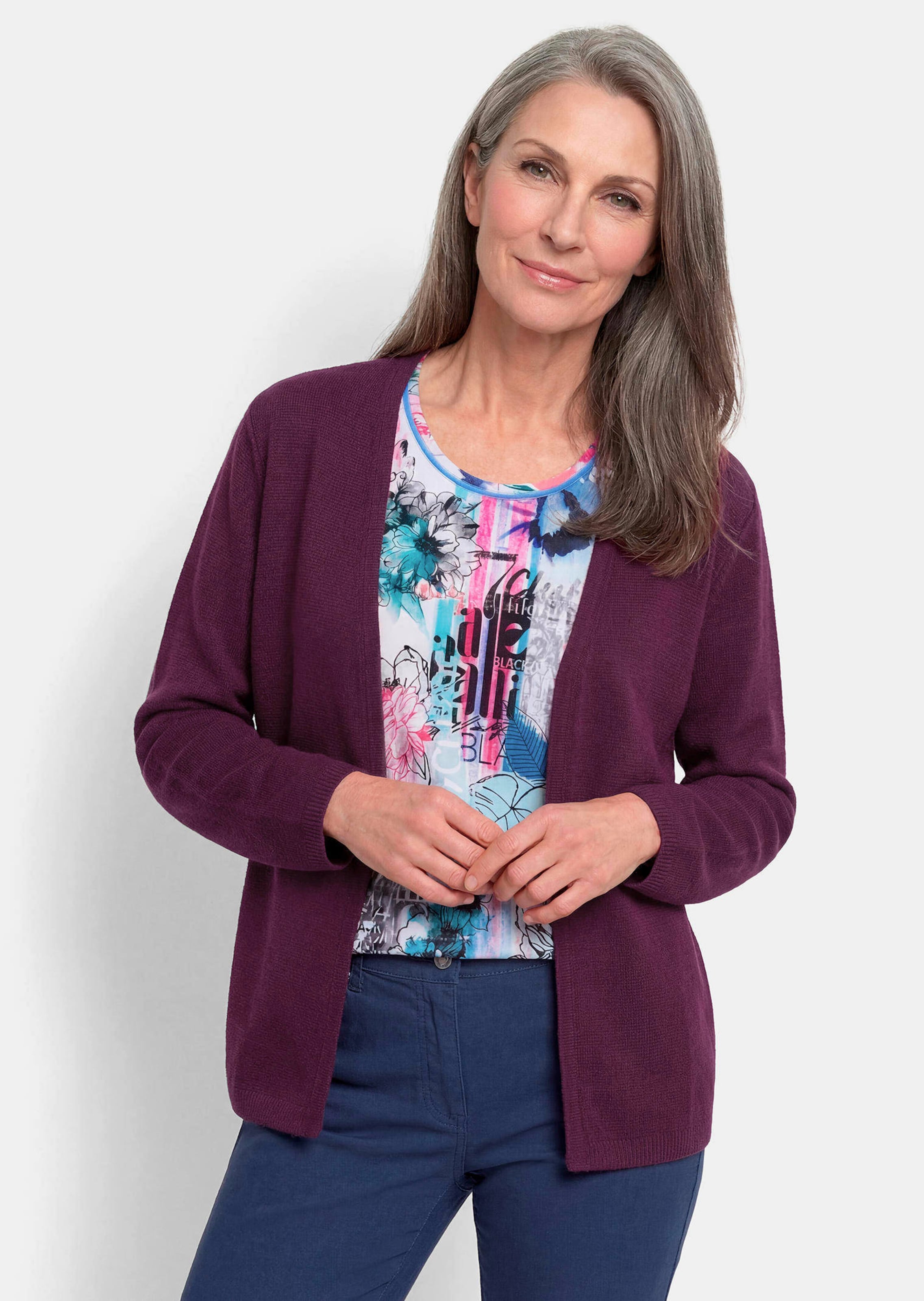 Leichter Cardigan mit Schurwolle