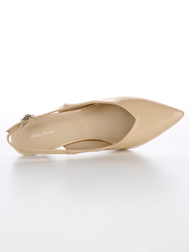 Slingpumps aus Lackleder 1