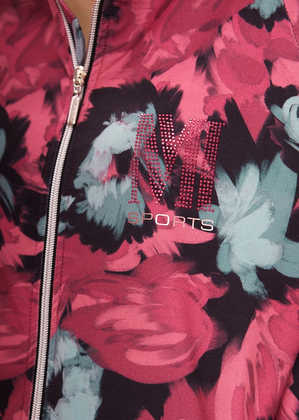 Sporty jacket with floral print 3