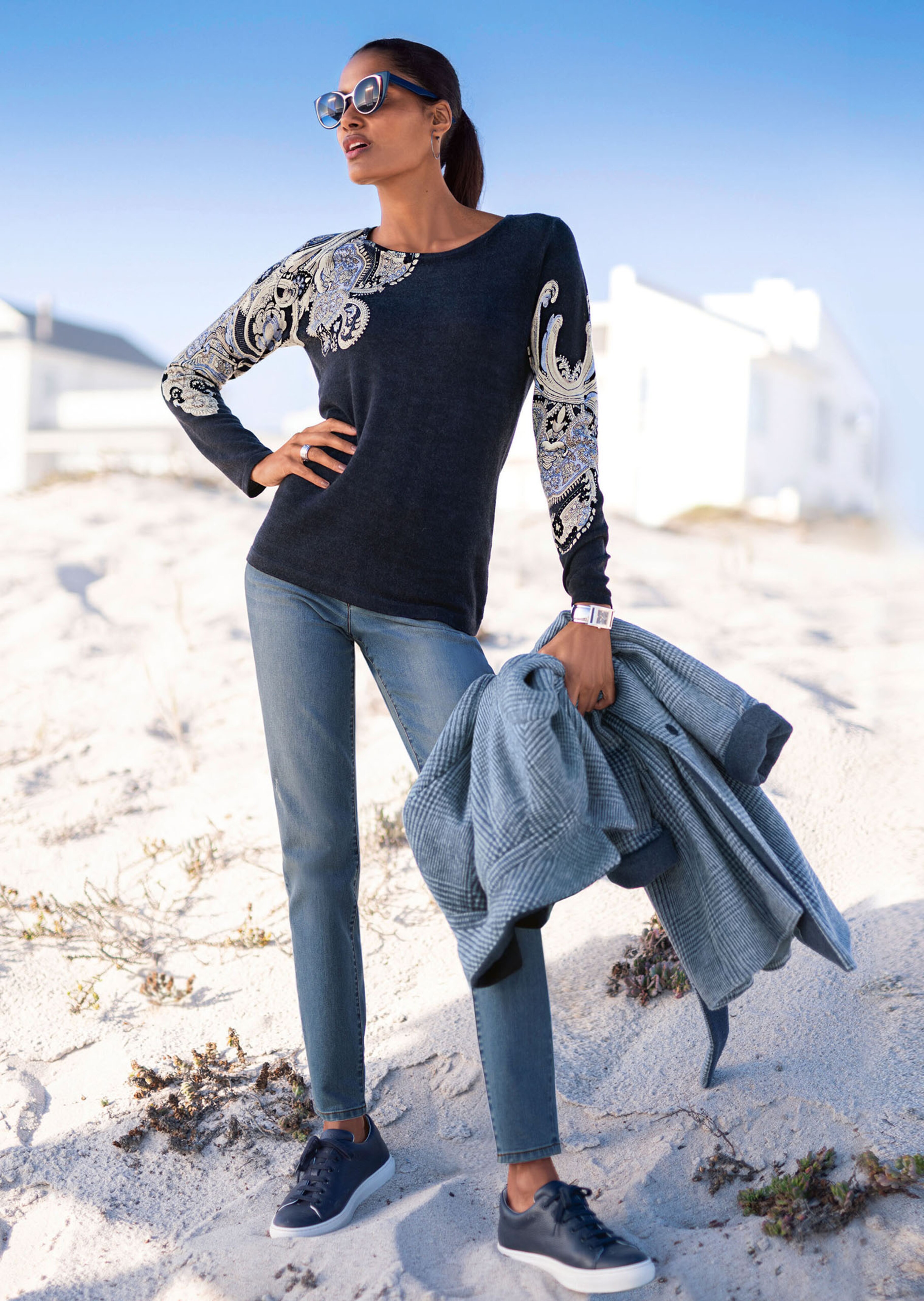 Pull imprimé Paisley