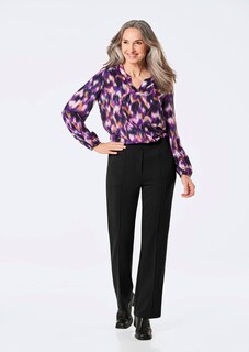 Pantalon à taille élastique avec pinces thumbnail 7