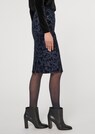Schmaler Jeansrock mit Flockprint thumbnail 4