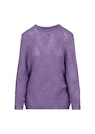 Weicher Ajourpullover mit Glanzgarn thumbnail 6