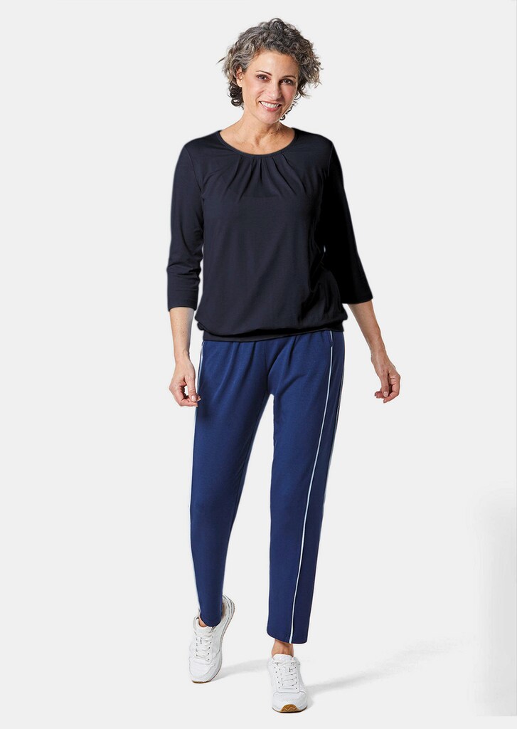 Shirt mit Rundhals und 3/4-Arm