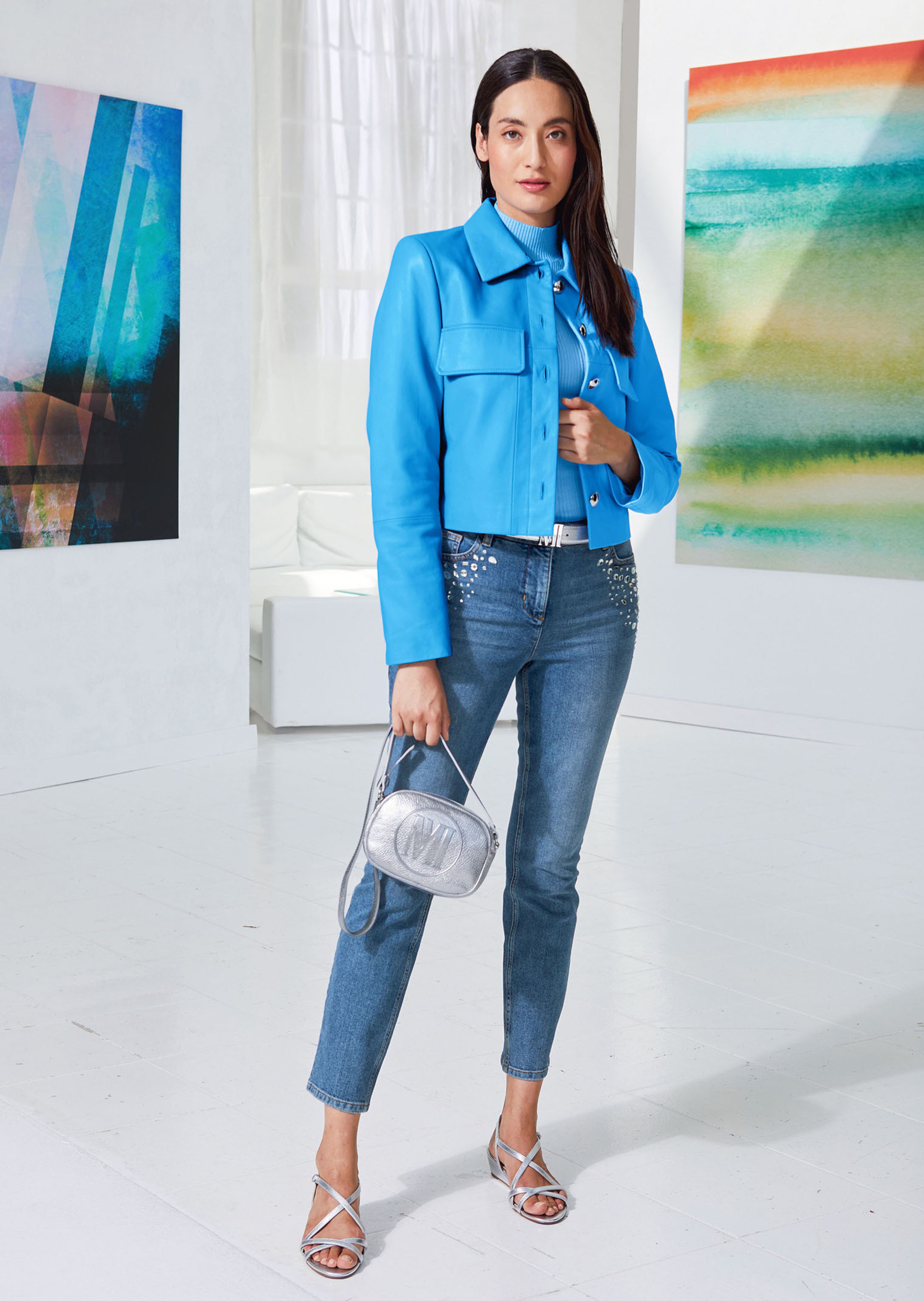 Veste. Cuir nappa d'agneau