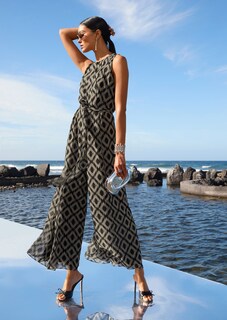 Ärmelloser Jumpsuit mit weitem Bein thumbnail 7