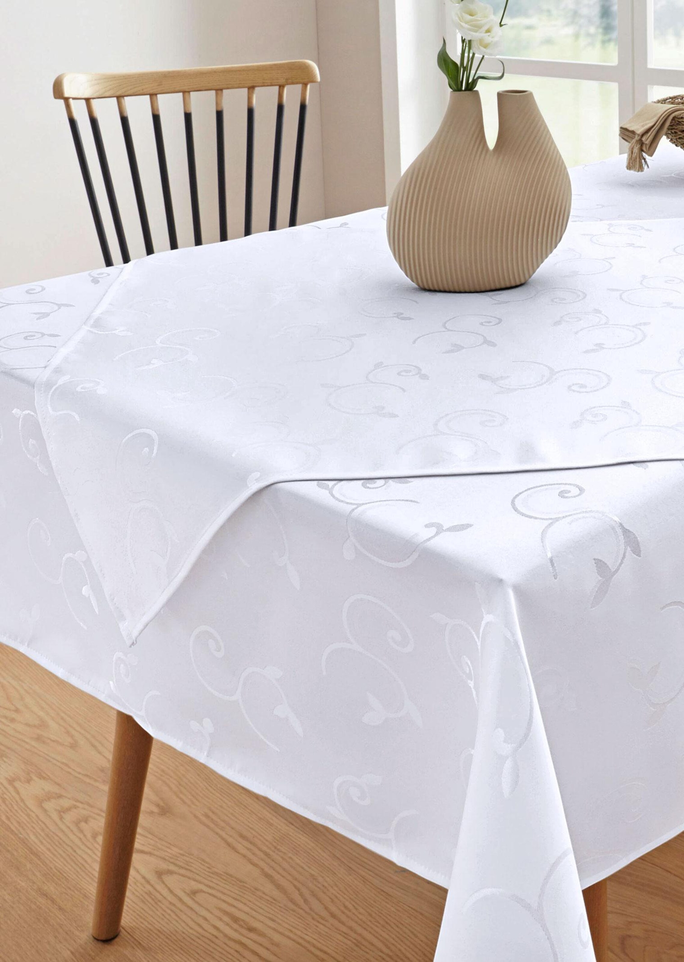 Chemin de table - blanc - Gr. 50 x 140 cm de Goldner Fashion