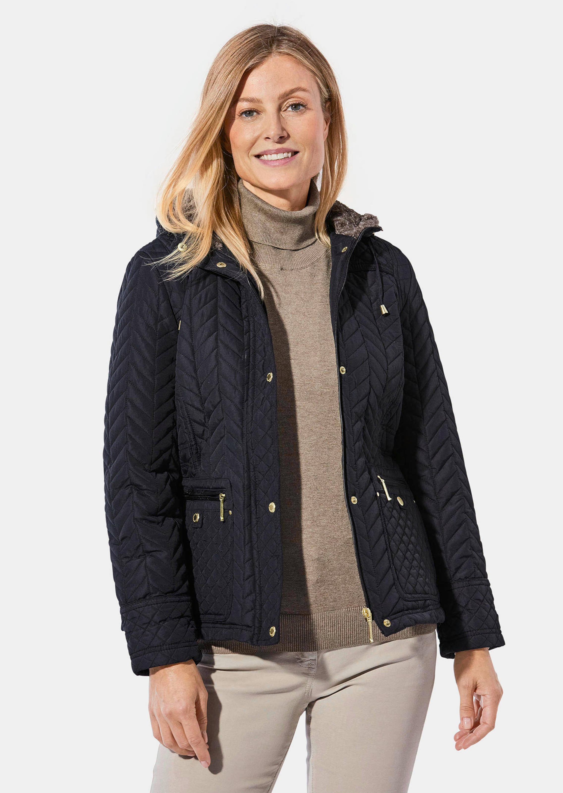 Steppjacke mit Schlank-Stepp