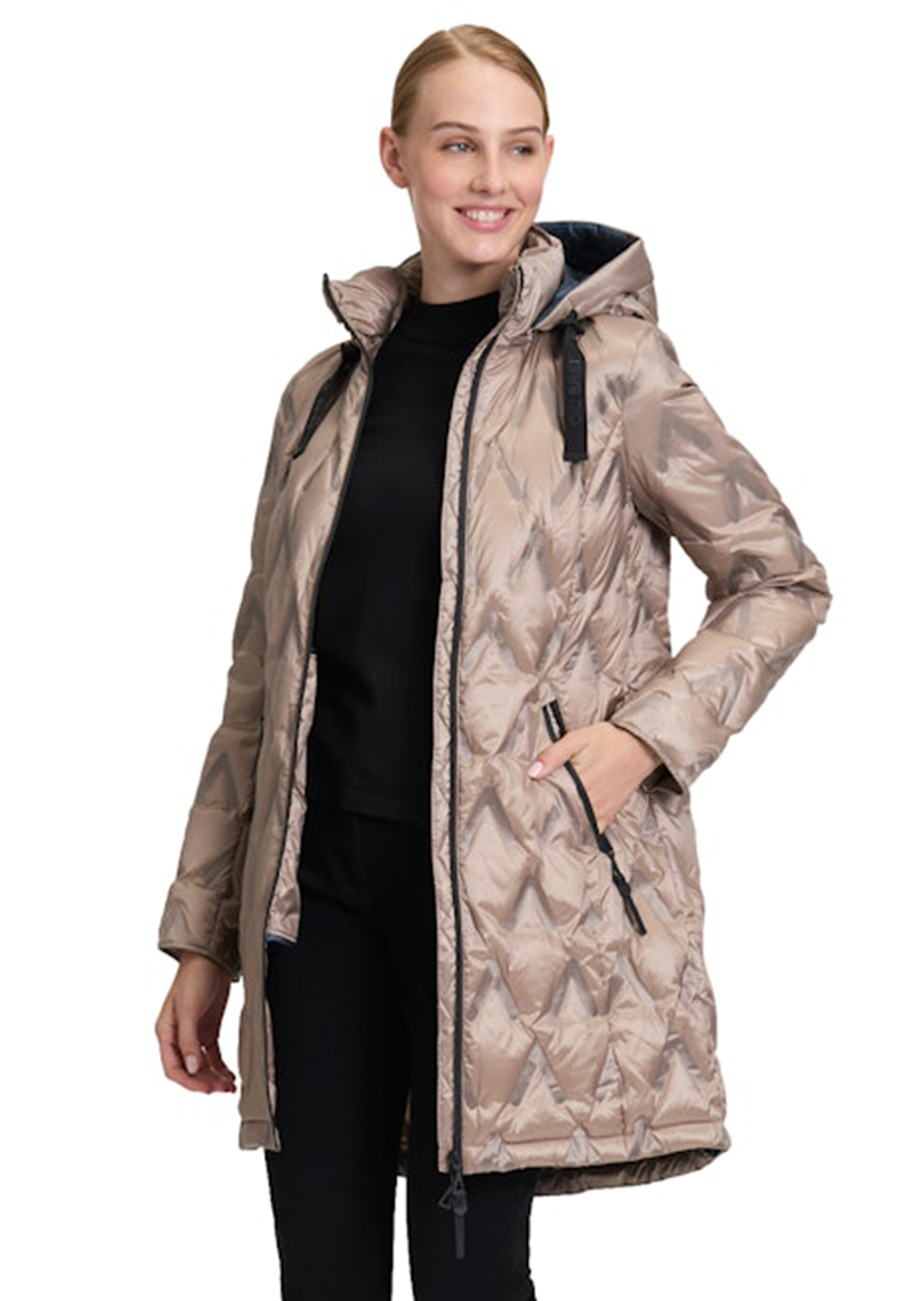 Manteau matelassé avec poches zippées