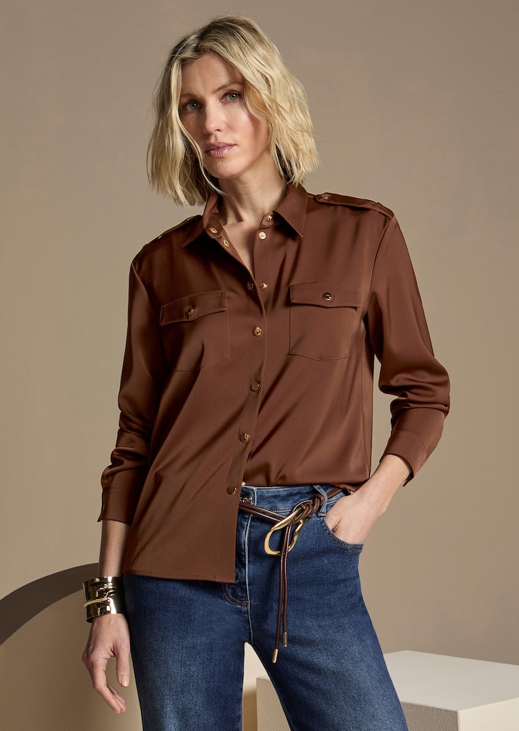 Hemdbluse im Utility-Style