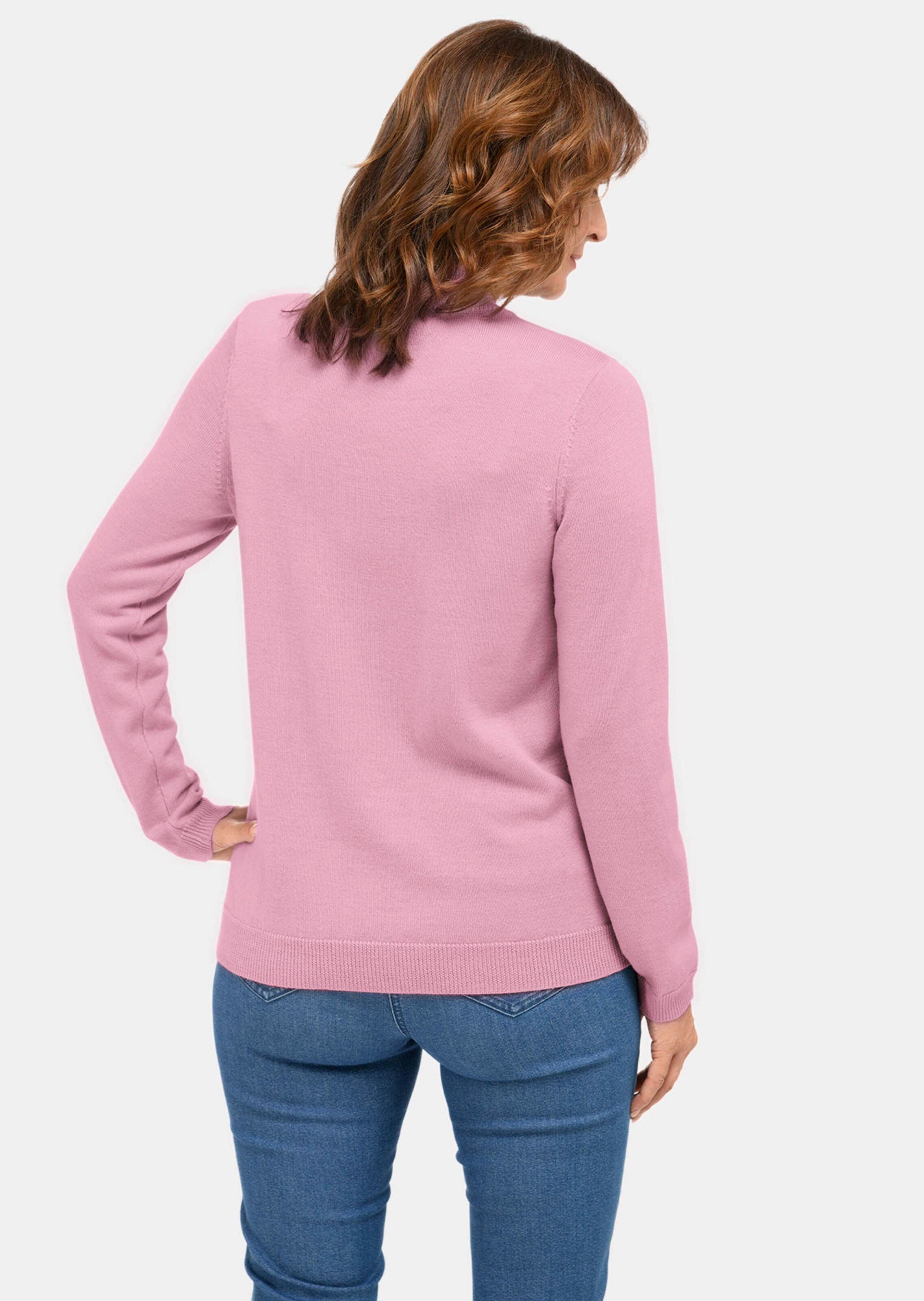 Pull à col droit - rosé - Gr. 56 de Goldner Fashion