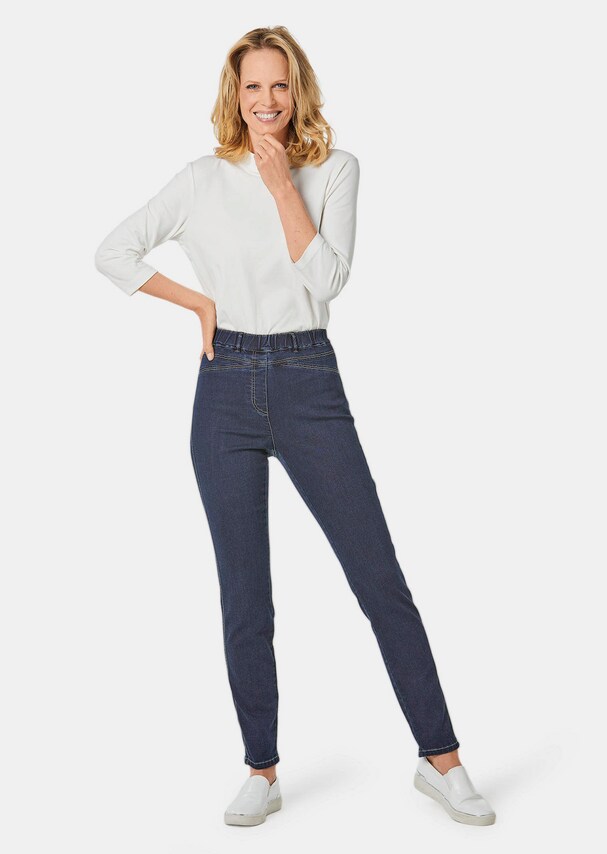 Super elastische Jeans LOUISA mit figurstreckenden Nähten 1