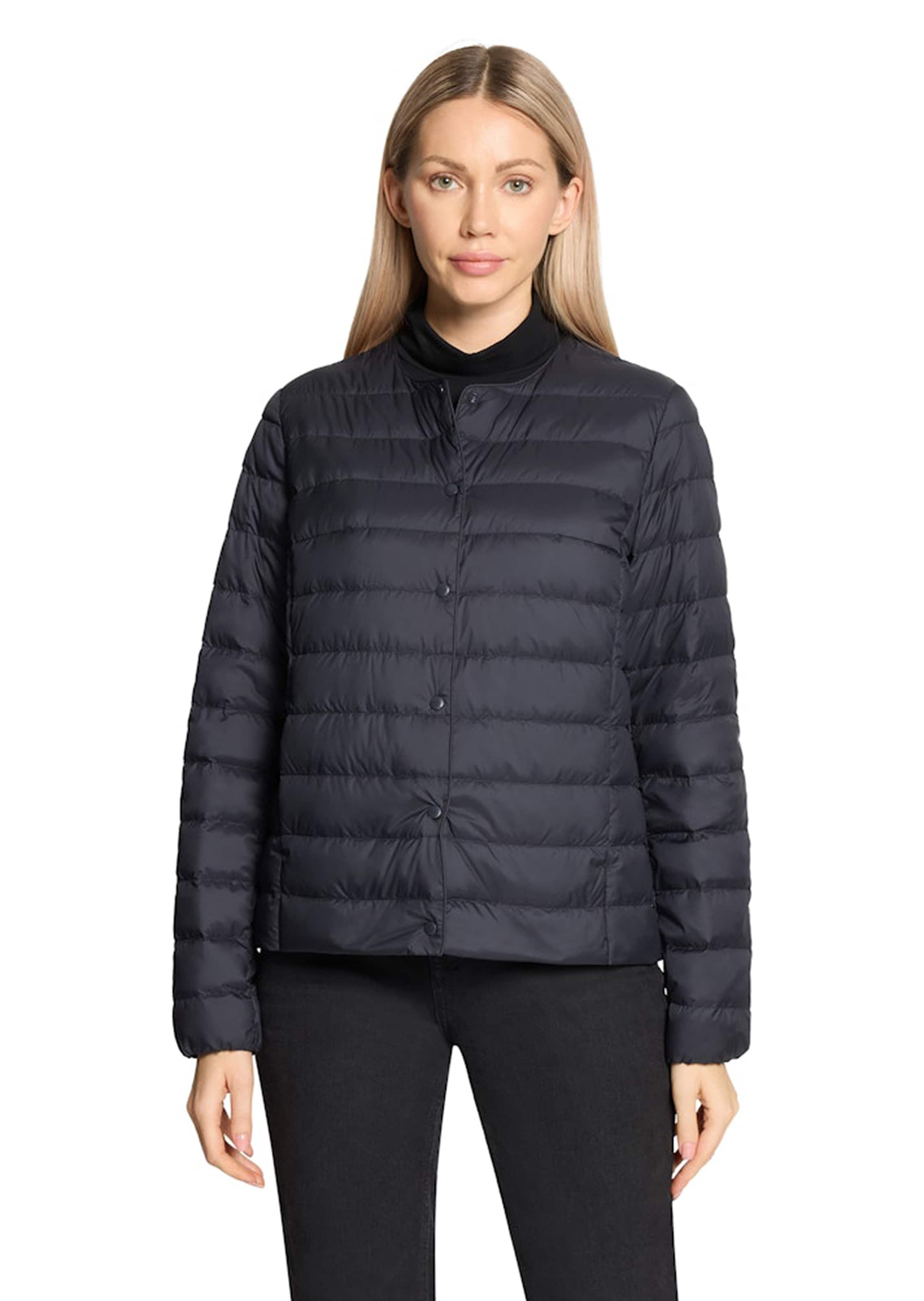 Kevyt untuvatakki painonapeilla