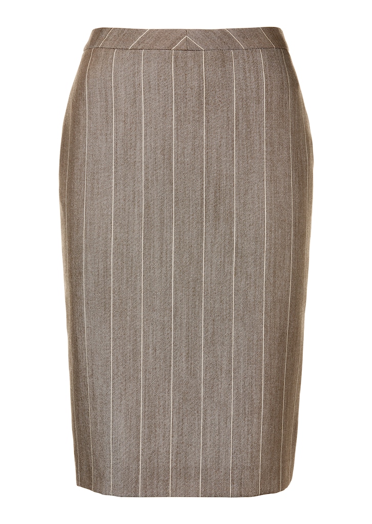 Pencil skirt with pinstripes