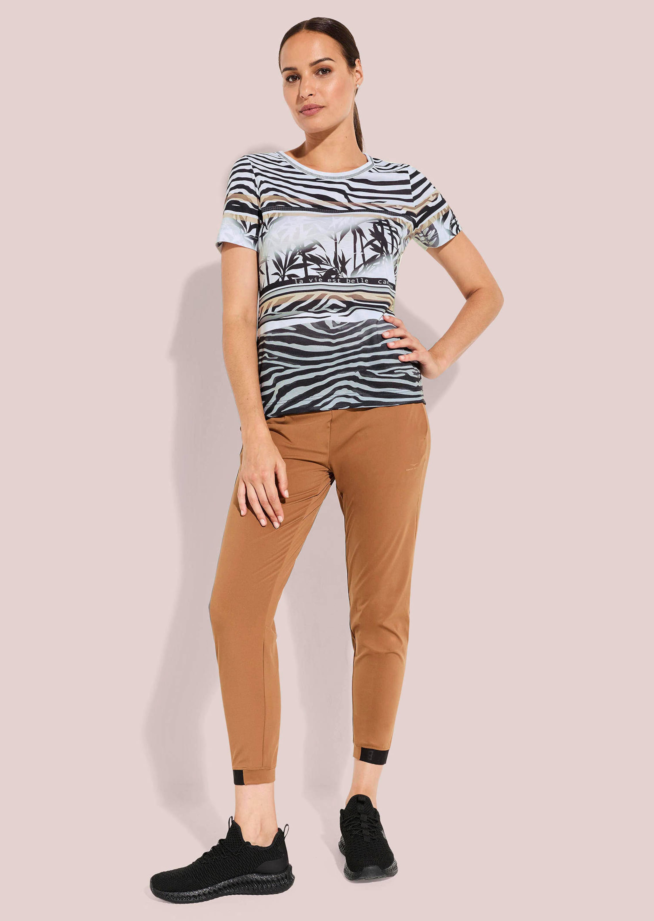 Jersey-Shirt mit Animal Print