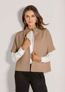 Short cape-style cardigan thumbnail 1
