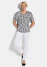 Jersey-Shirt mit Schwarz-Weiß-Print thumbnail 2